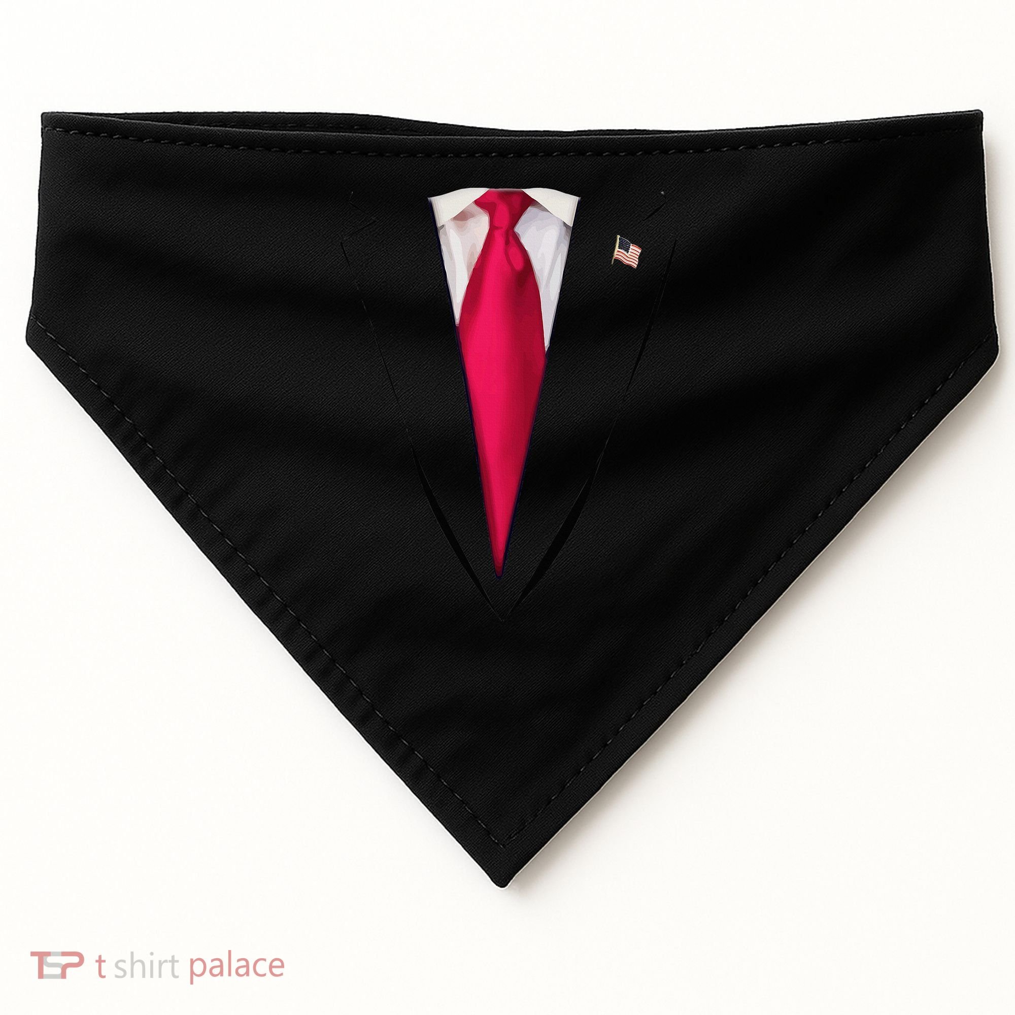Usa President Trump Suit Easy Halloween Costume USA-Made Doggie Bandana