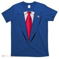 Usa President Trump Suit Easy Halloween Costume T-Shirt thumb 0