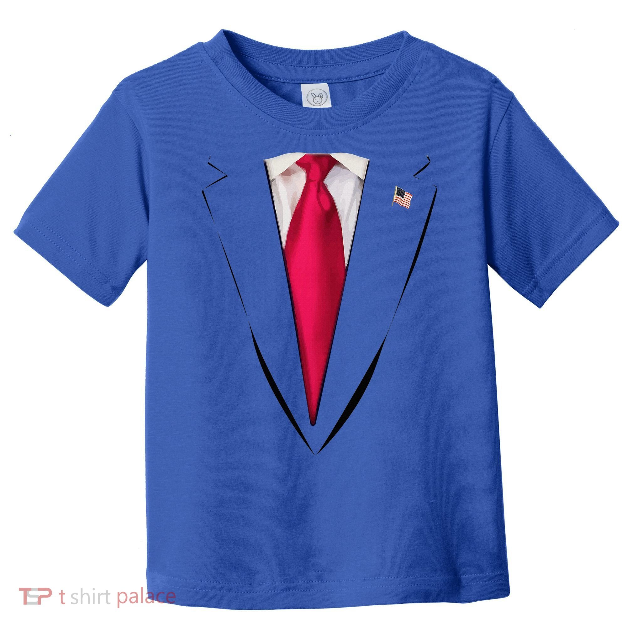 Usa President Trump Suit Easy Halloween Costume Toddler T-Shirt