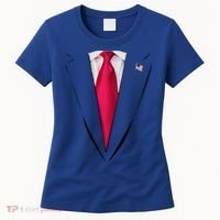 Usa President Trump Suit Easy Halloween Costume Women's T-Shirt thumb 0