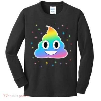 Unicorn Poop Kids Long Sleeve Shirt