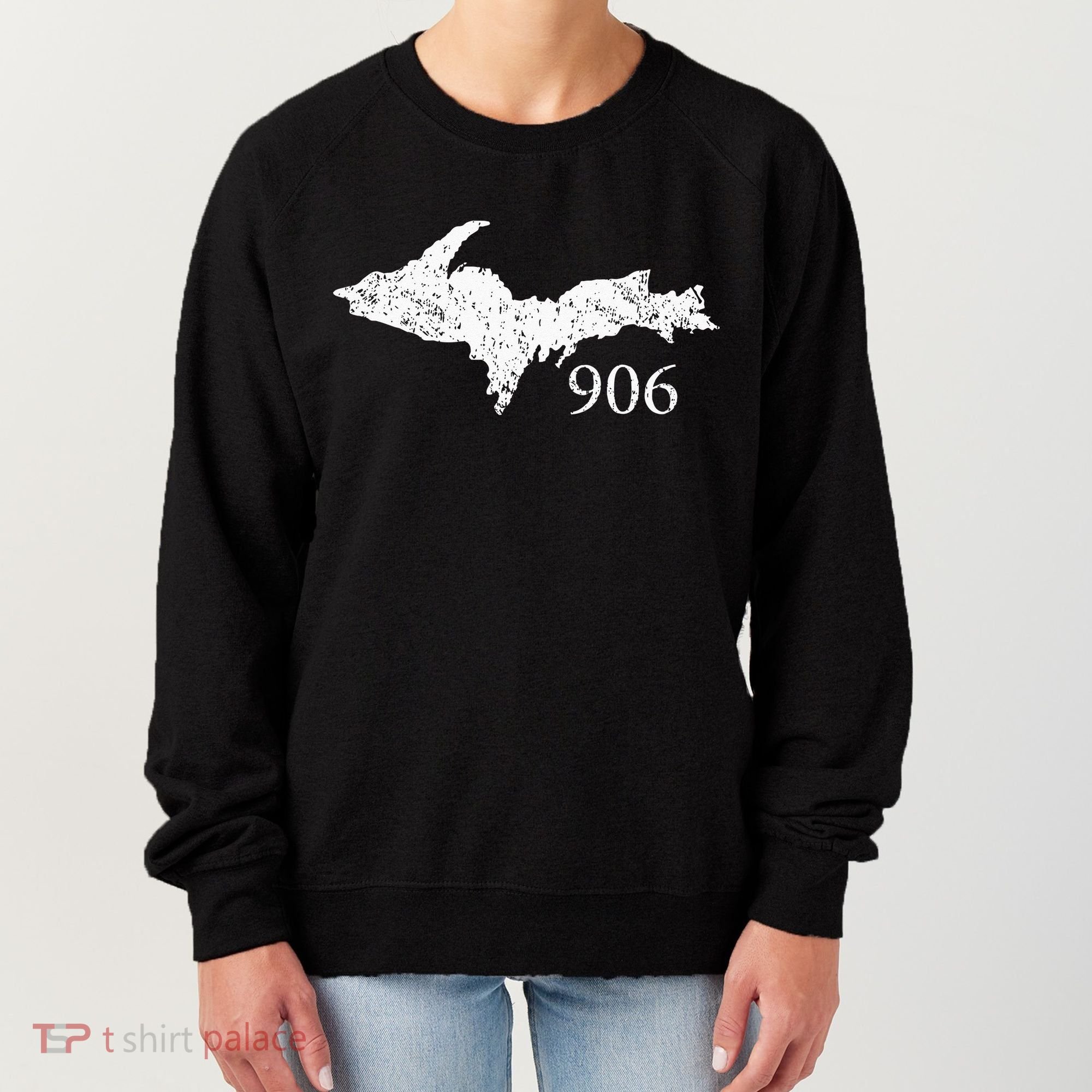 Upper Peninsula UP 906 Yooper Pride Michigan Roots Women's Sweatshirt
