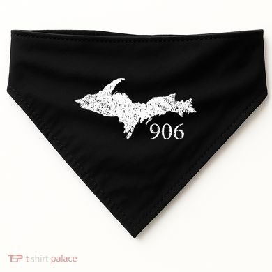 Upper Peninsula UP 906 Yooper Pride Michigan Roots USA-Made Doggie Bandana
