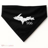 Upper Peninsula UP 906 Yooper Pride Michigan Roots USA-Made Doggie Bandana thumb 0