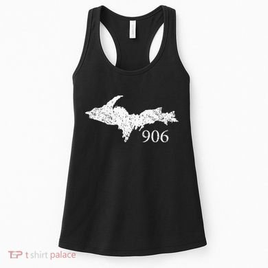 Upper Peninsula UP 906 Yooper Pride Michigan Roots Women's Tank Top