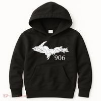 Upper Peninsula UP 906 Yooper Pride Michigan Roots Kids Hoodie thumb 0