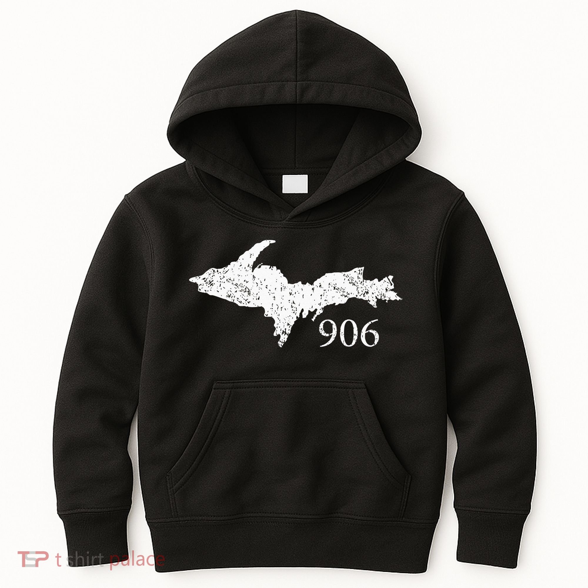 Upper Peninsula UP 906 Yooper Pride Michigan Roots Kids Hoodie