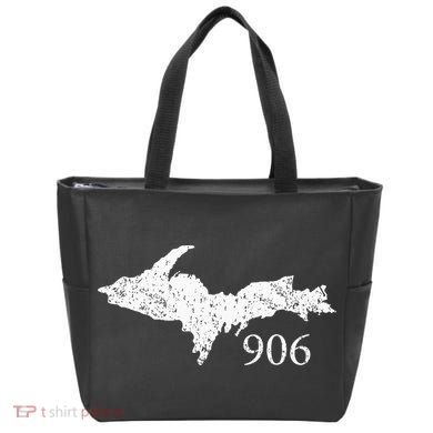 Upper Peninsula UP 906 Yooper Pride Michigan Roots Bag