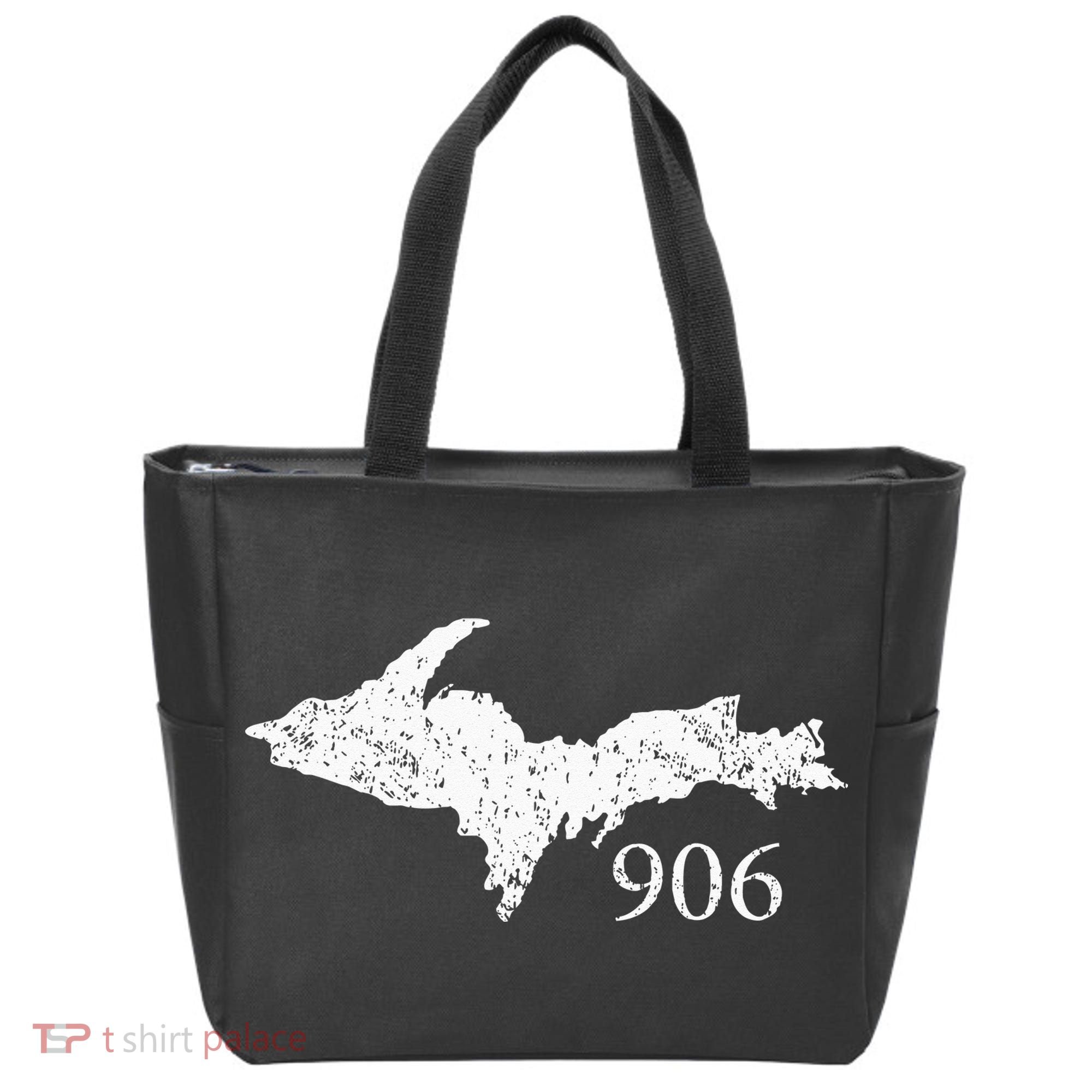 Upper Peninsula UP 906 Yooper Pride Michigan Roots Tote Bag