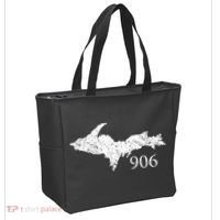 Upper Peninsula UP 906 Yooper Pride Michigan Roots Tote Bag thumb 2