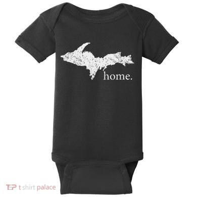 Upper Peninsula Up Home Yooper Pride Michigan Roots Baby Bodysuit