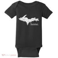 Upper Peninsula Up Home Yooper Pride Michigan Roots Baby Bodysuit thumb 0