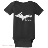 Upper Peninsula Up Home Yooper Pride Michigan Roots Baby Bodysuit thumb 0