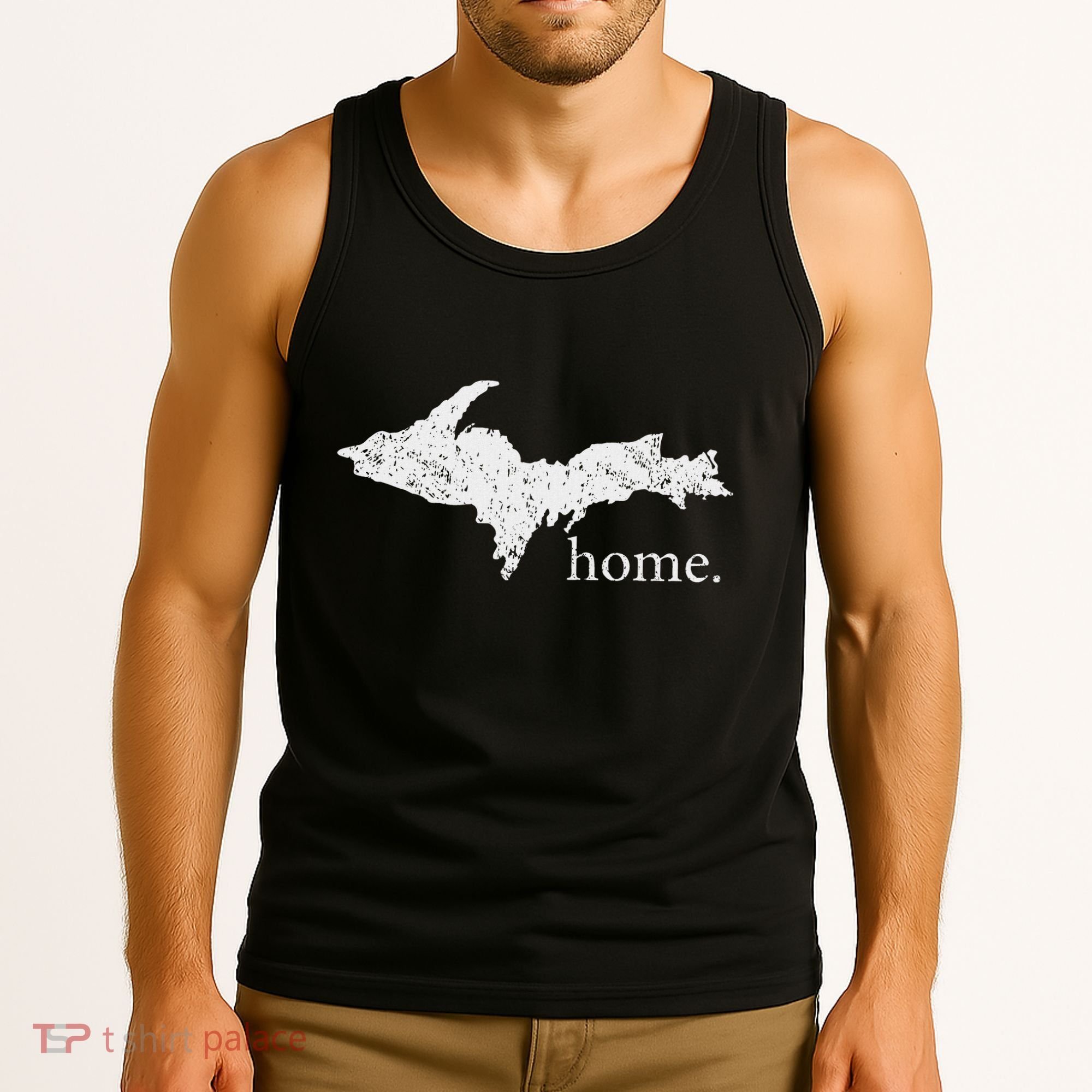 Upper Peninsula Up Home Yooper Pride Michigan Roots Tank Top