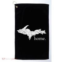 Upper Peninsula Up Home Yooper Pride Michigan Roots Golf Towel thumb 0