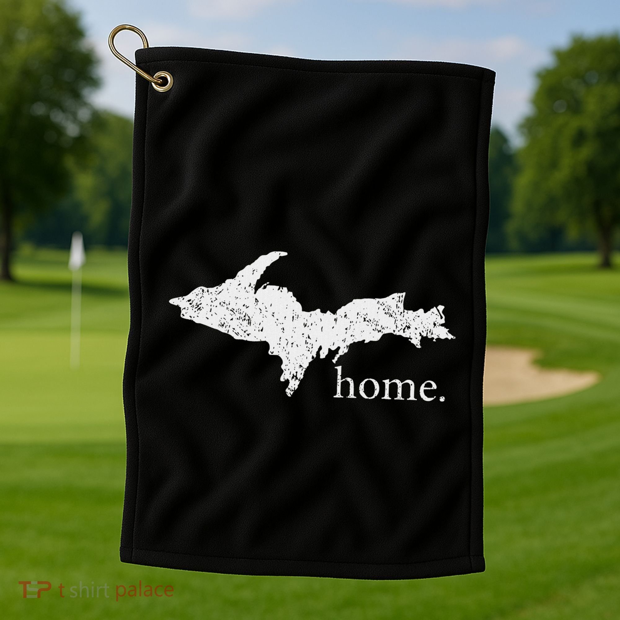 Upper Peninsula Up Home Yooper Pride Michigan Roots Golf Towel
