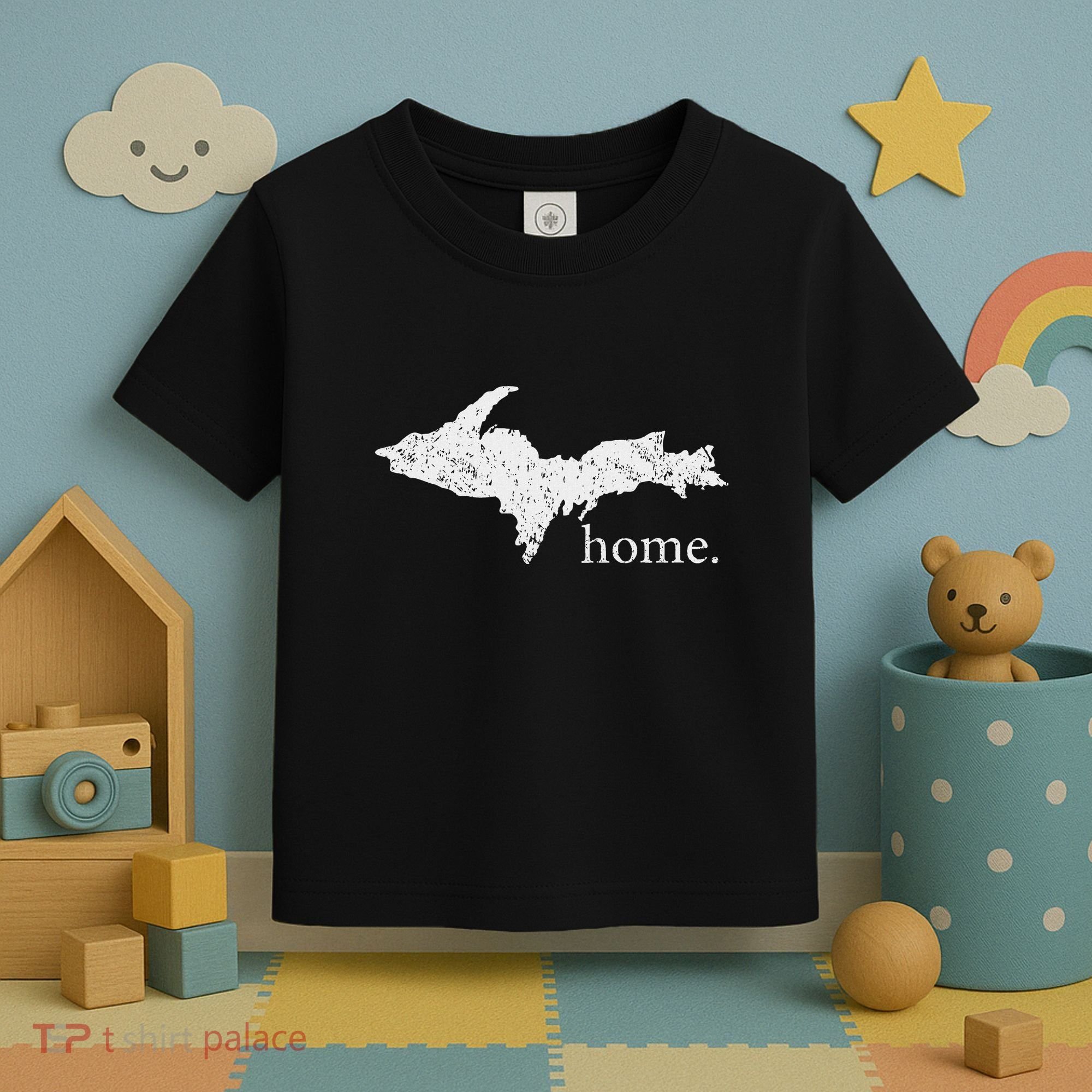 Upper Peninsula Up Home Yooper Pride Michigan Roots Toddler T-Shirt