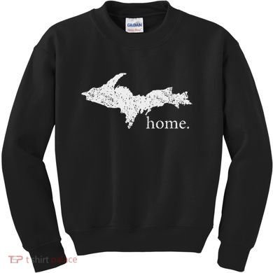 Upper Peninsula Up Home Yooper Pride Michigan Roots Kids Sweatshirt
