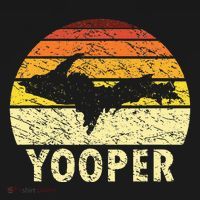 Upper Peninsula Up Yooper Pride Michigan Roots Button thumb 1
