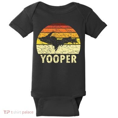 Upper Peninsula Up Yooper Pride Michigan Roots Baby Bodysuit