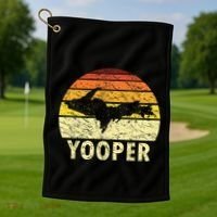 Upper Peninsula Up Yooper Pride Michigan Roots Golf Towel thumb 1