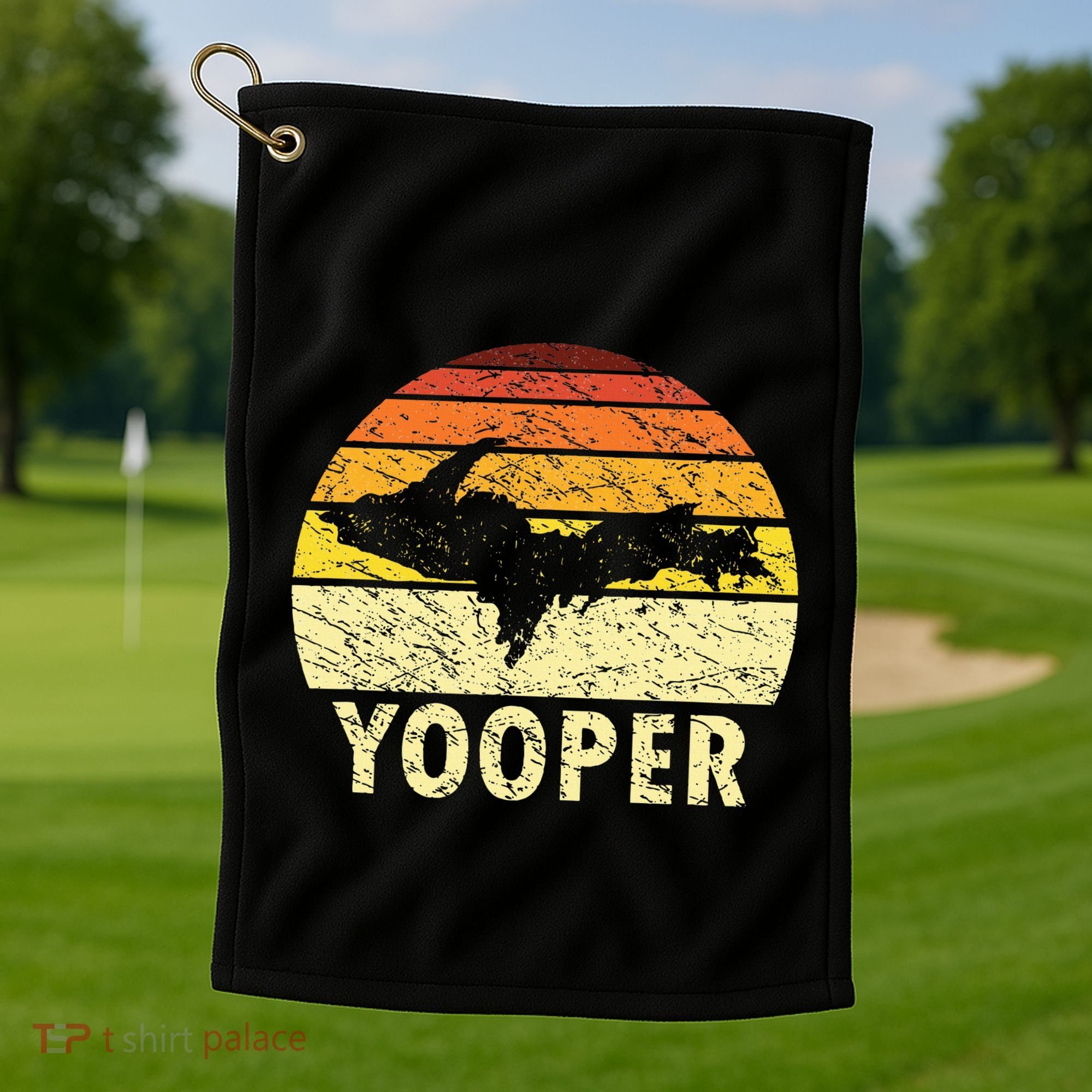 Upper Peninsula Up Yooper Pride Michigan Roots Golf Towel