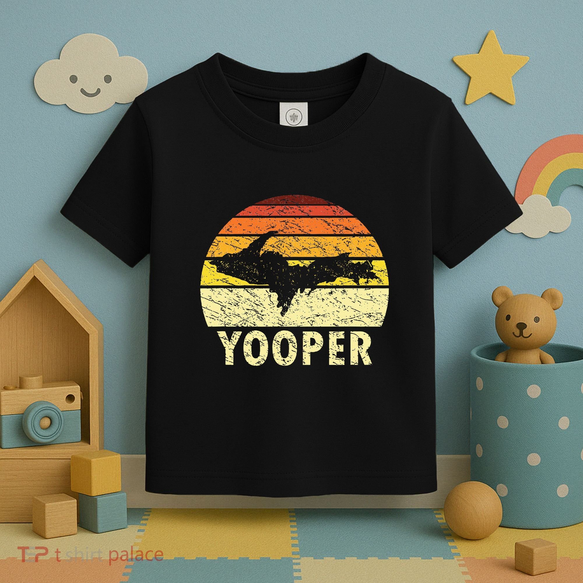 Upper Peninsula Up Yooper Pride Michigan Roots Toddler T-Shirt