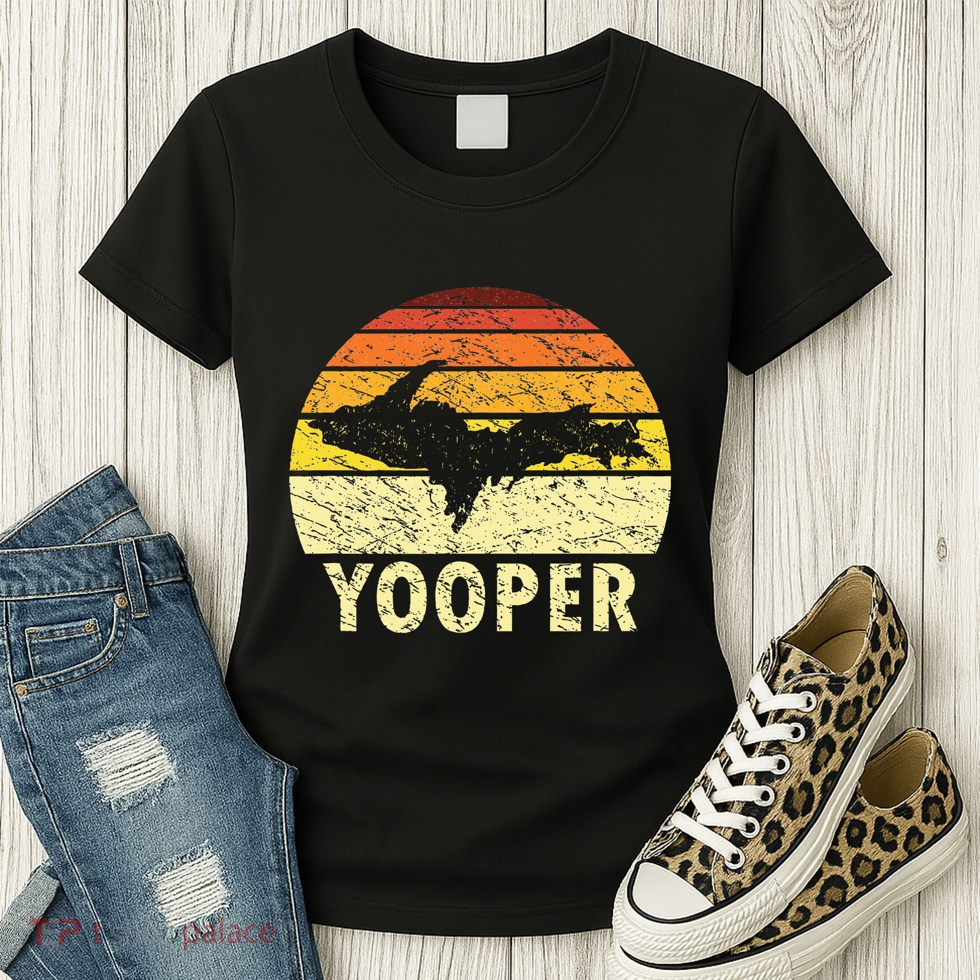 Upper Peninsula Up Yooper Pride Michigan Roots Women's T-Shirt