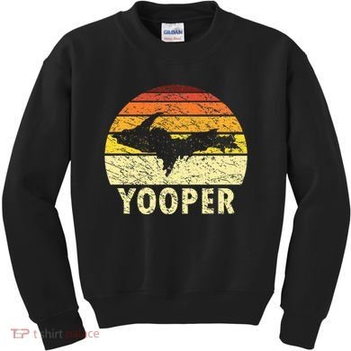 Upper Peninsula Up Yooper Pride Michigan Roots Kids Sweatshirt