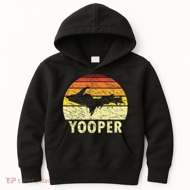 Upper Peninsula Up Yooper Pride Michigan Roots Kids Hoodie
