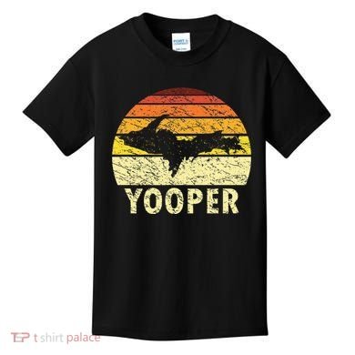 Upper Peninsula Up Yooper Pride Michigan Roots Kids T-Shirt