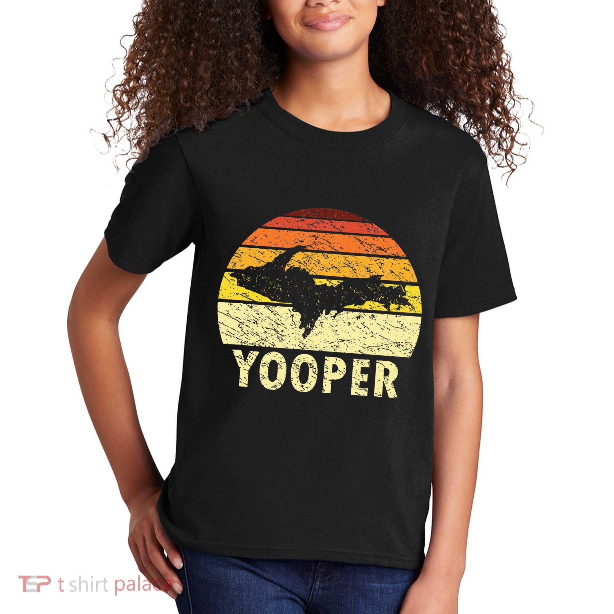 Upper Peninsula Up Yooper Pride Michigan Roots Kids T-Shirt