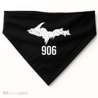 Upper Peninsula Up 906 Yooper Pride Michigan Roots Gift USA-Made Doggie Bandana thumb 0