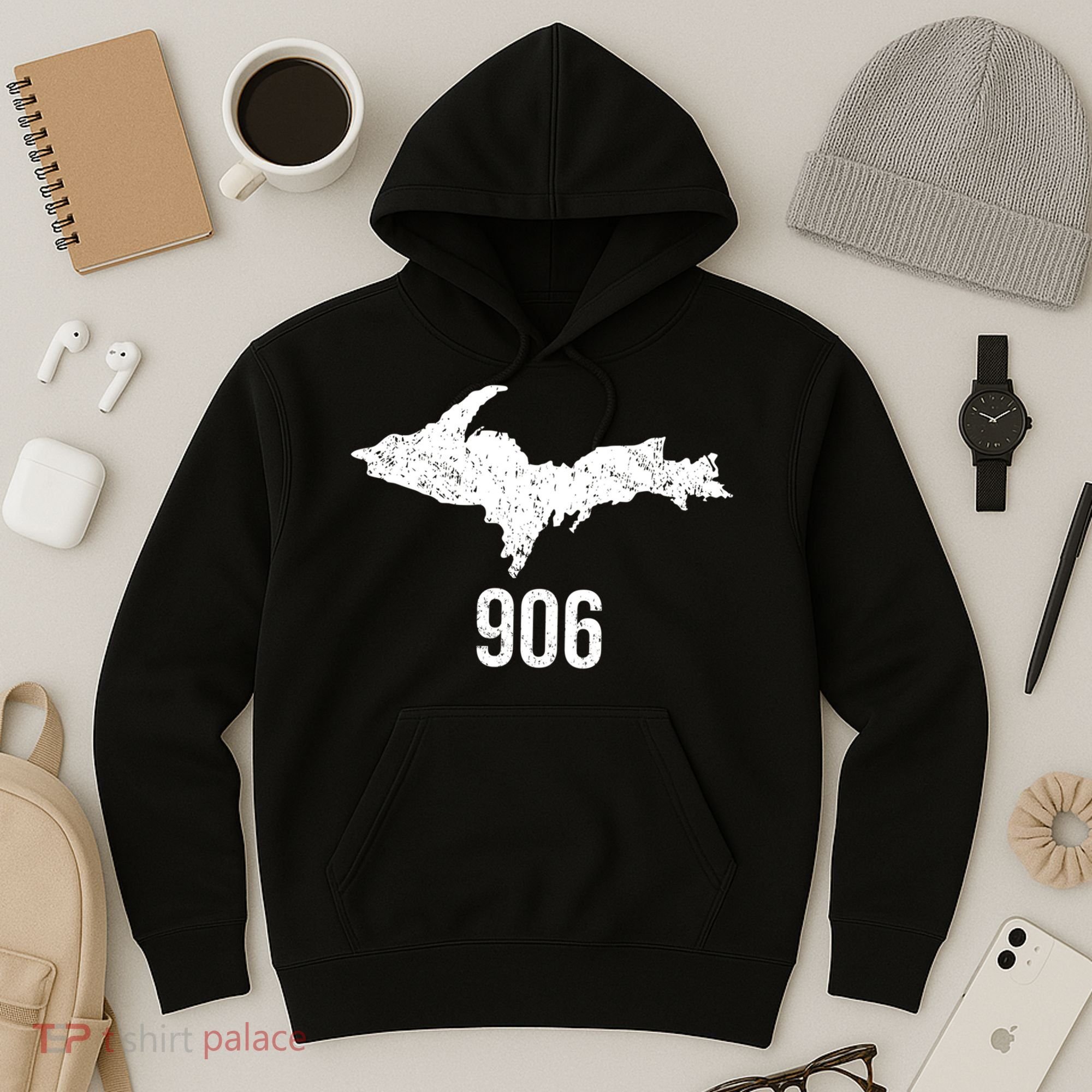 Upper Peninsula Up 906 Yooper Pride Michigan Roots Gift Hoodie