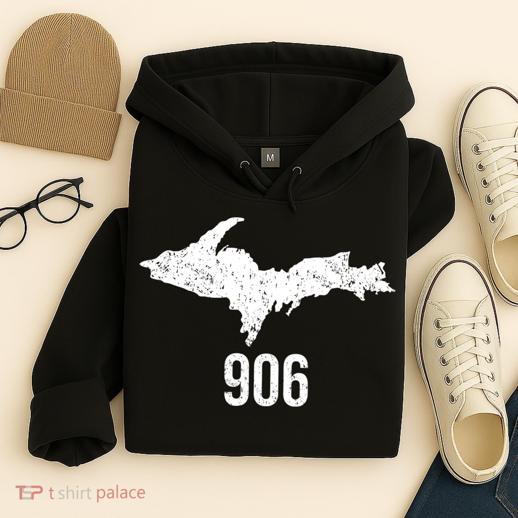 Upper Peninsula Up 906 Yooper Pride Michigan Roots Gift Hoodie