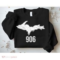 Upper Peninsula Up 906 Yooper Pride Michigan Roots Gift Sweatshirt thumb 2