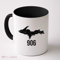 Upper Peninsula Up 906 Yooper Pride Michigan Roots Gift Coffee Mug thumb 0
