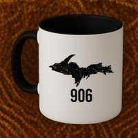 Upper Peninsula Up 906 Yooper Pride Michigan Roots Gift Coffee Mug thumb 2