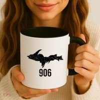 Upper Peninsula Up 906 Yooper Pride Michigan Roots Gift Coffee Mug thumb 3