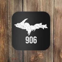 Upper Peninsula Up 906 Yooper Pride Michigan Roots Gift Coaster thumb 0