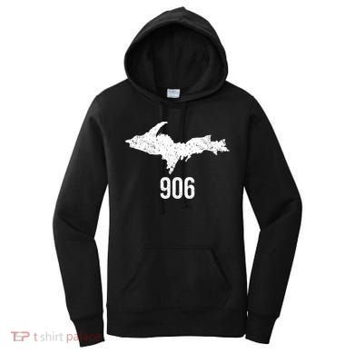 Upper Peninsula Up 906 Yooper Pride Michigan Roots Gift Women's Hoodie