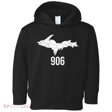 Upper Peninsula Up 906 Yooper Pride Michigan Roots Gift Toddler Hoodie