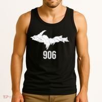 Upper Peninsula Up 906 Yooper Pride Michigan Roots Gift Tank Top thumb 3