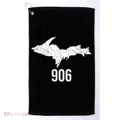 Upper Peninsula Up 906 Yooper Pride Michigan Roots Gift Golf Towel