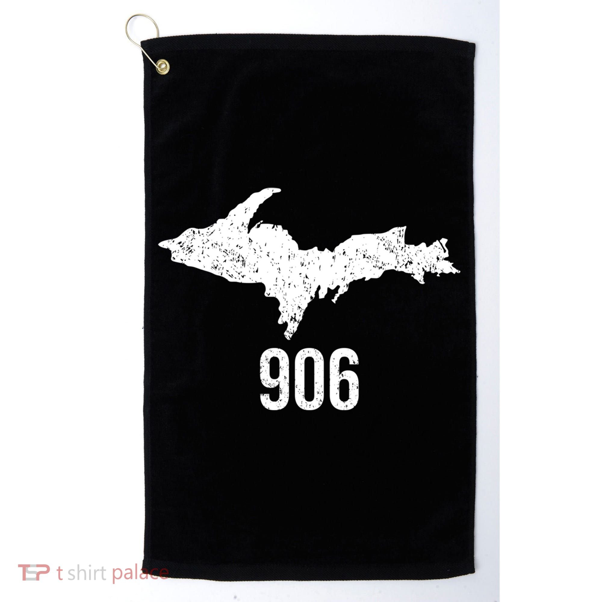 Upper Peninsula Up 906 Yooper Pride Michigan Roots Gift Golf Towel