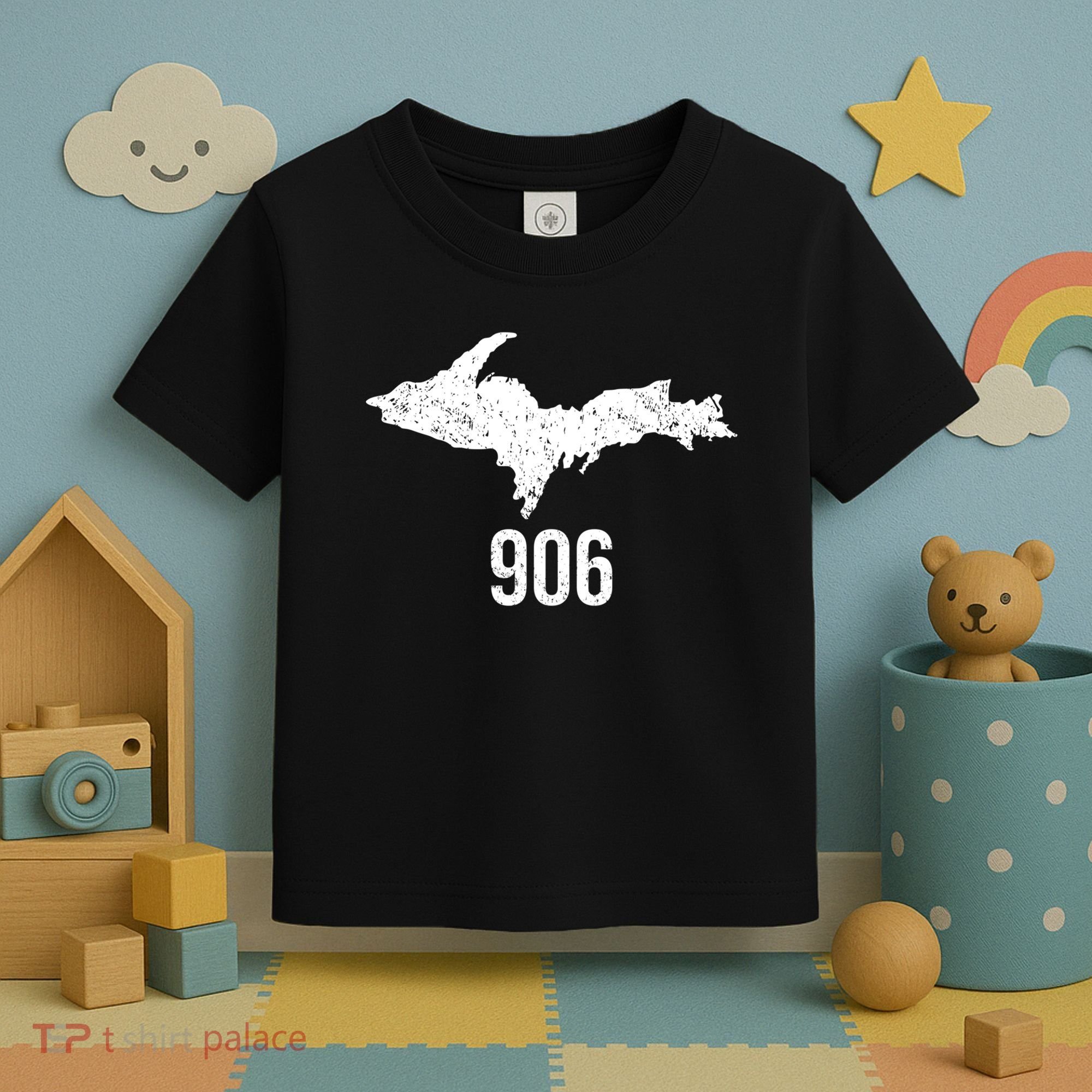 Upper Peninsula Up 906 Yooper Pride Michigan Roots Gift Toddler T-Shirt