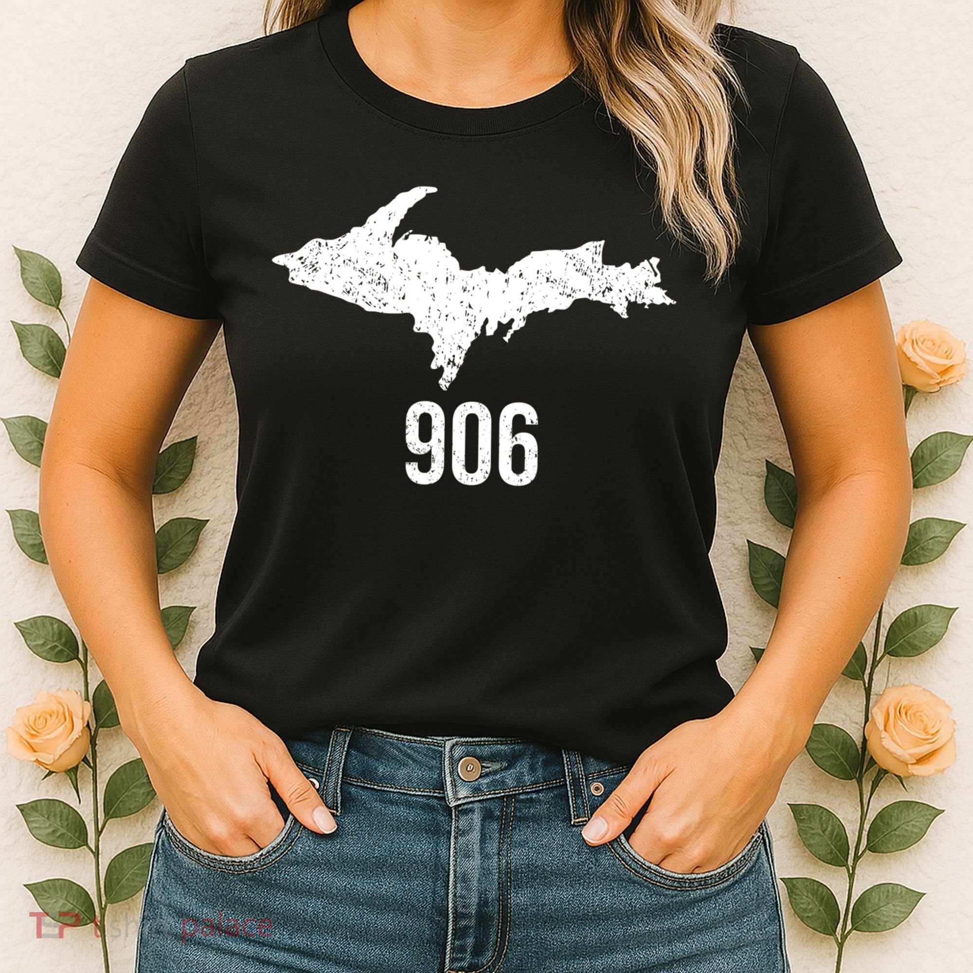 Upper Peninsula Up 906 Yooper Pride Michigan Roots Gift Women's T-Shirt