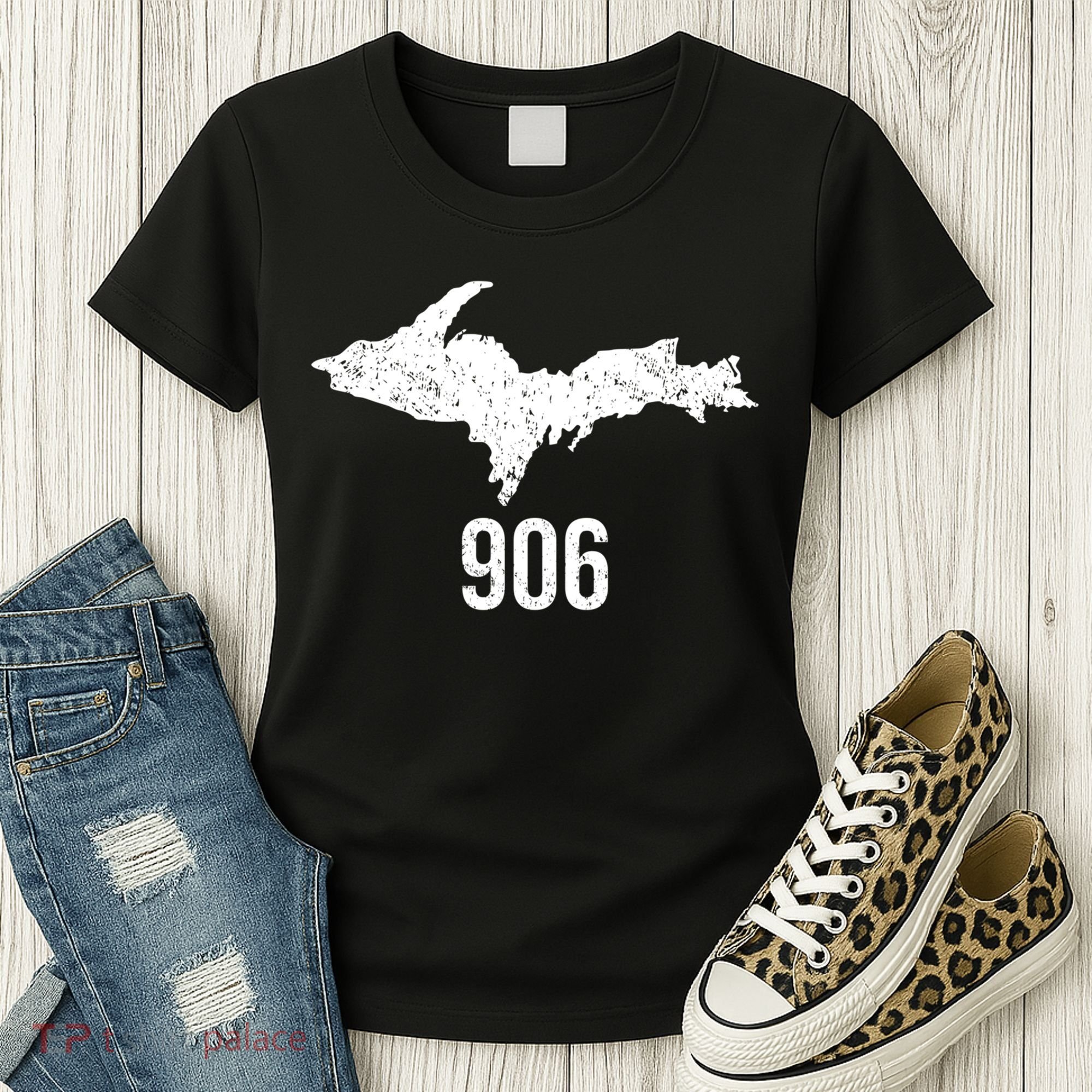 Upper Peninsula Up 906 Yooper Pride Michigan Roots Gift Women's T-Shirt