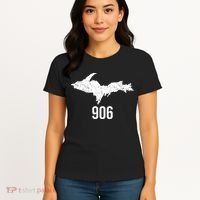 Upper Peninsula Up 906 Yooper Pride Michigan Roots Gift Women's T-Shirt thumb 4