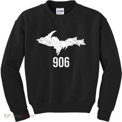 Upper Peninsula Up 906 Yooper Pride Michigan Roots Gift Kids Sweatshirt